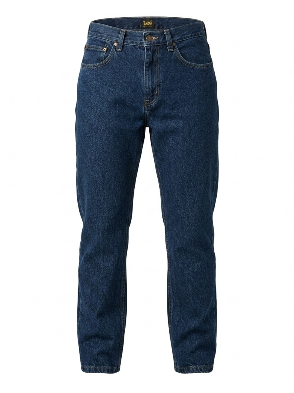 Lee Men's Regular Fit Straight Leg Jeans Dark Wash Indigo 32 x 30